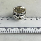 Fidget Ring With Crystal