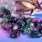 Rainbow Fluorite Tumbled Stones
