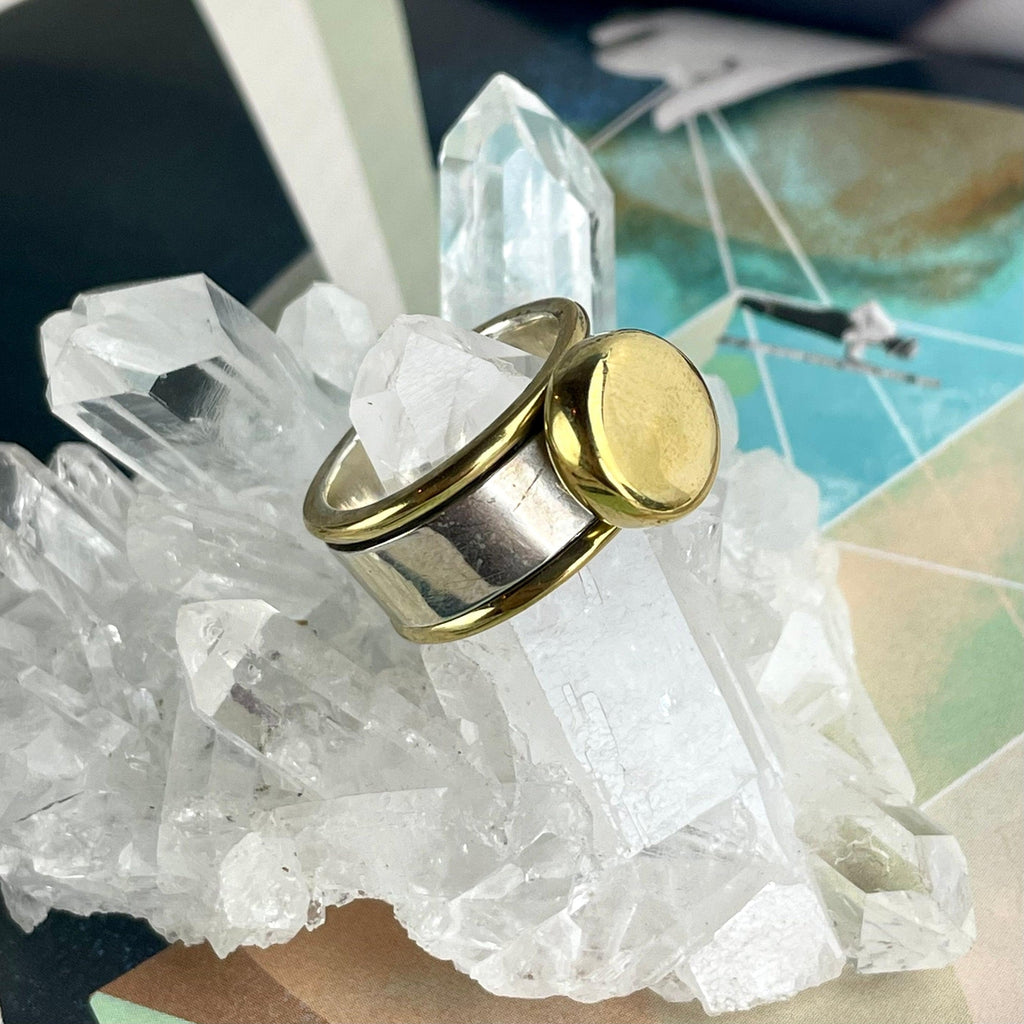 Mixed Metal Spinner Ring