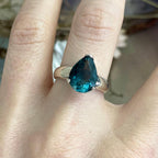 Teardrop Shape Fluorite Ring