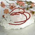 Carnelian Crystal Bead Bracelet