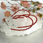 Carnelian Crystal Bead Bracelet