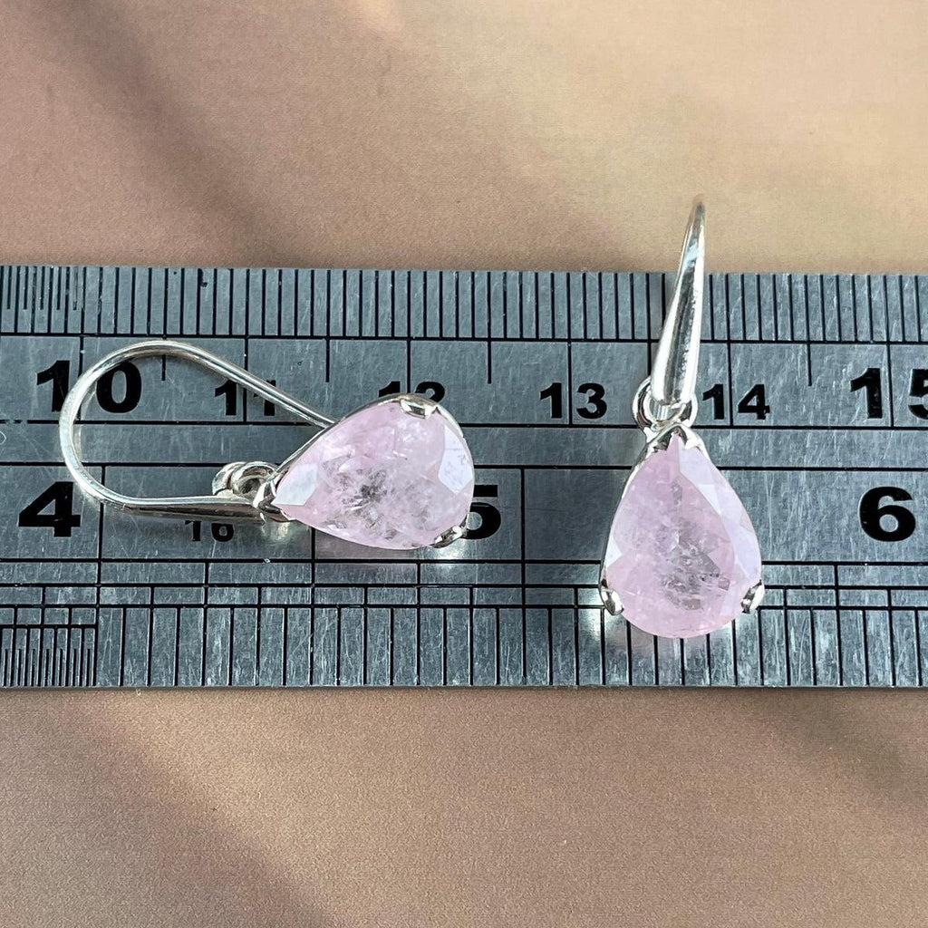 Pink Crystal Drop Earrings