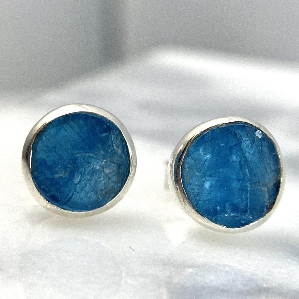 Blue Crystal Stud Earrings