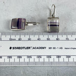 Fluorite Cabochon Earrings