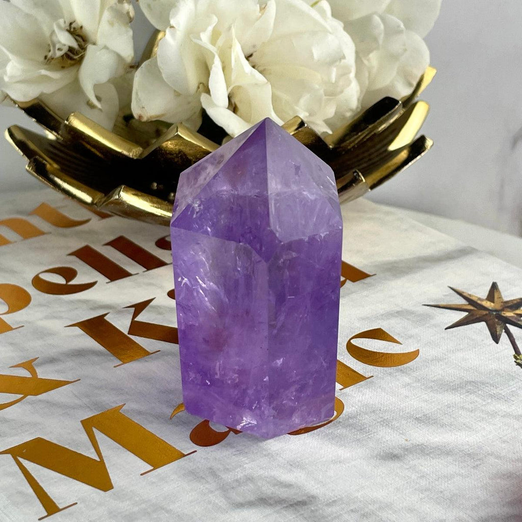 Amethyst Crystal With Rainbow