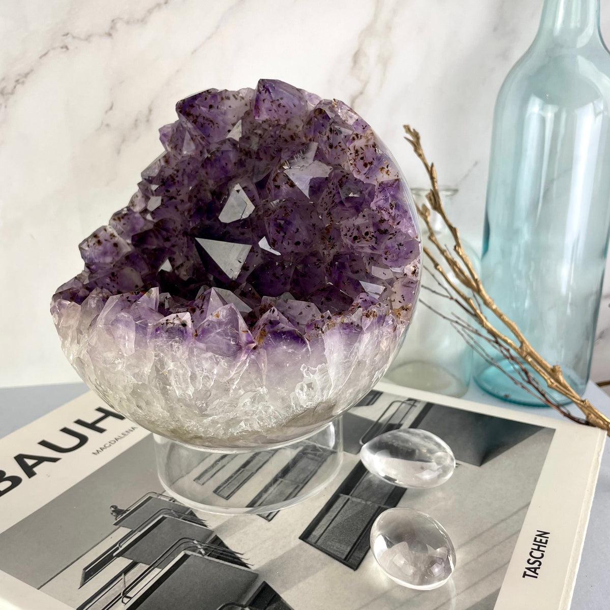 Amethyst Crystal Point Ball