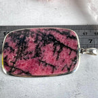 Rhodonite Set In Sterling Silver