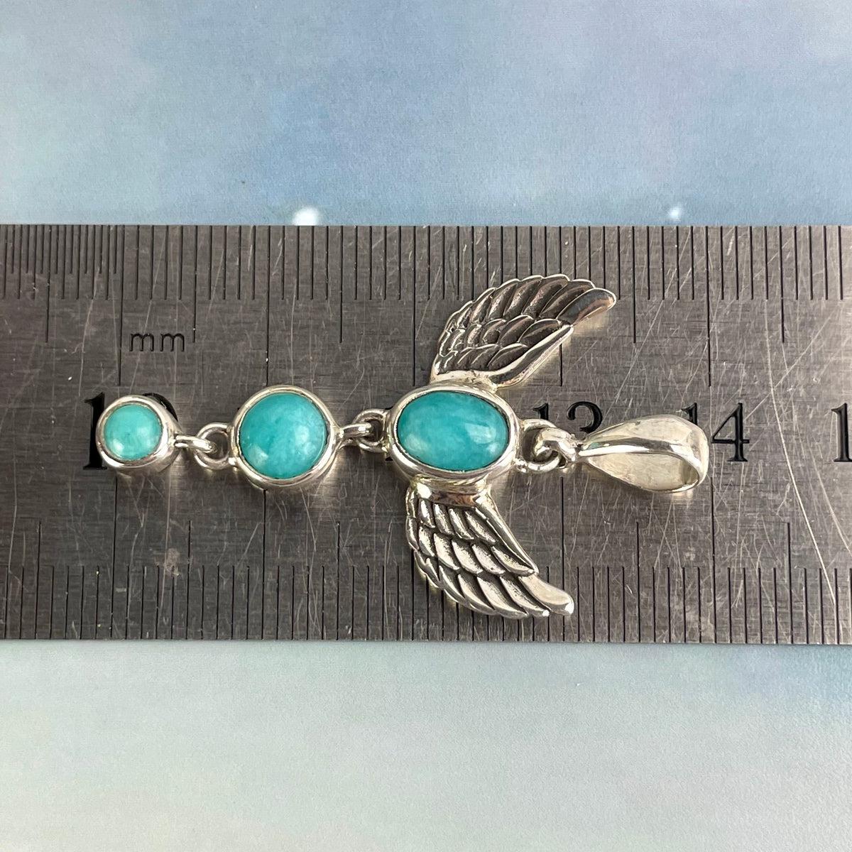 Silver Wing Crystal Pendant
