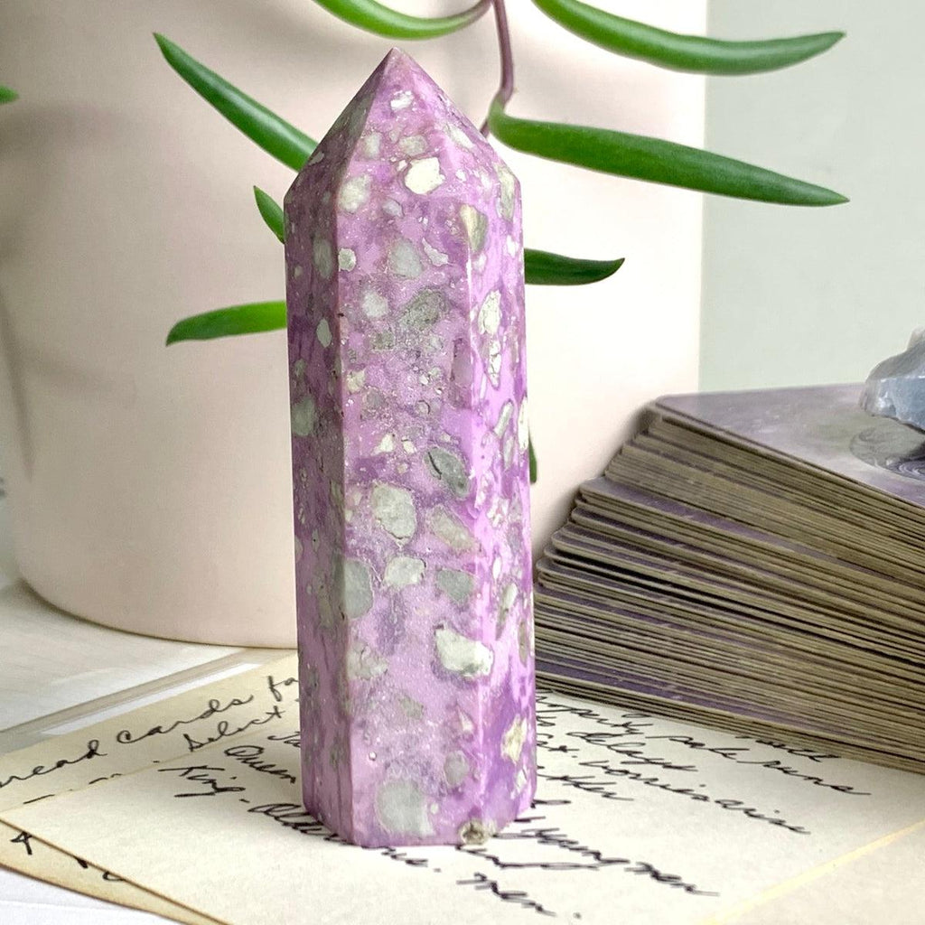 Purple And White Crystal Generator
