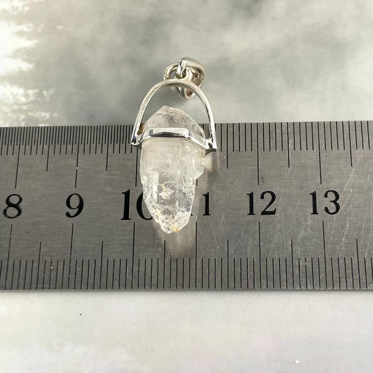 Tibetan Quartz Raw Small Double Terminated Point Pendant