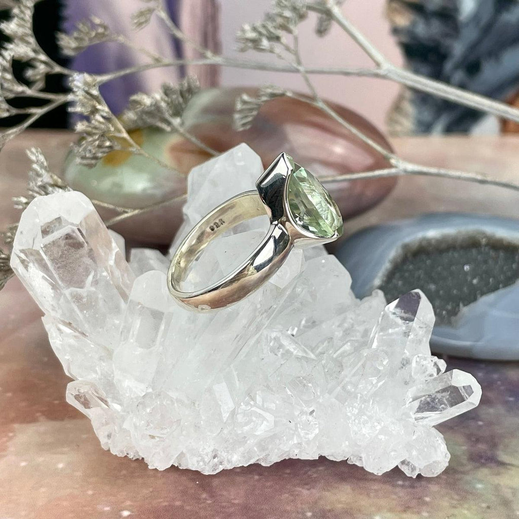 Thin Band Crystal Ring