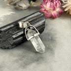 Tibetan Quartz Raw Small Double Terminated Point Pendant