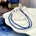Lapis Lazuli Faceted 2-2.5mm Bead Necklace