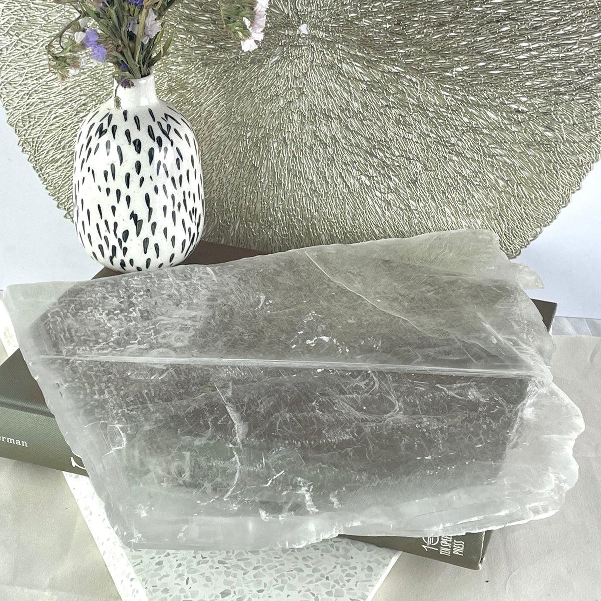 Selenite Crystal Slab