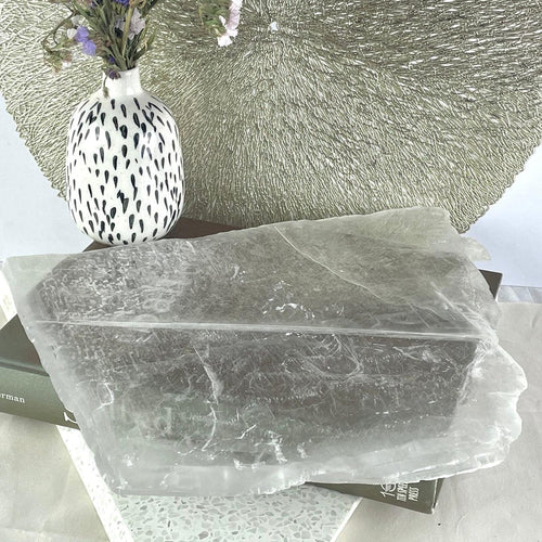 Selenite Crystal Slab