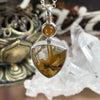 Gold And Silver Crystal Pendant