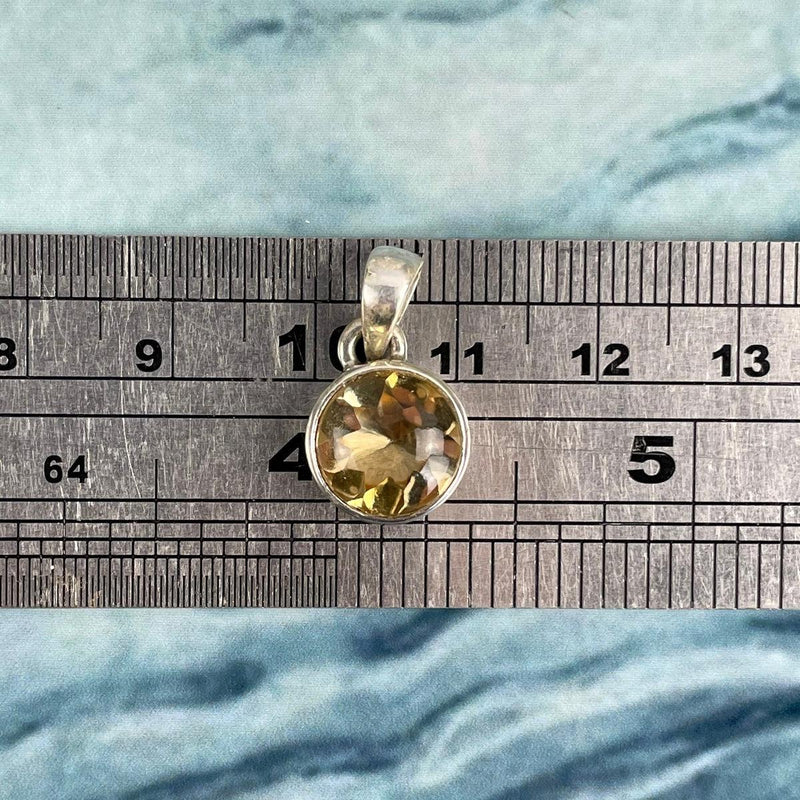 Polished Citrine Gemstone Pendant