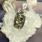 Raw Pyrite Pendants