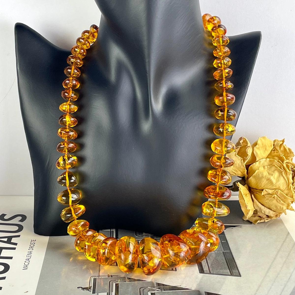 Amber Beaded Necklace