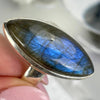 Blue Flash Crystal Ring