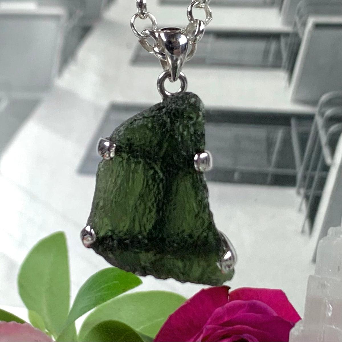 Organic Moldavite Pendant