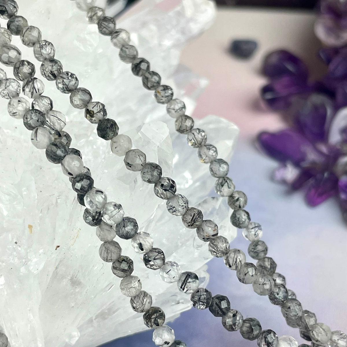 Tourmilated Quartz Bead Necklace