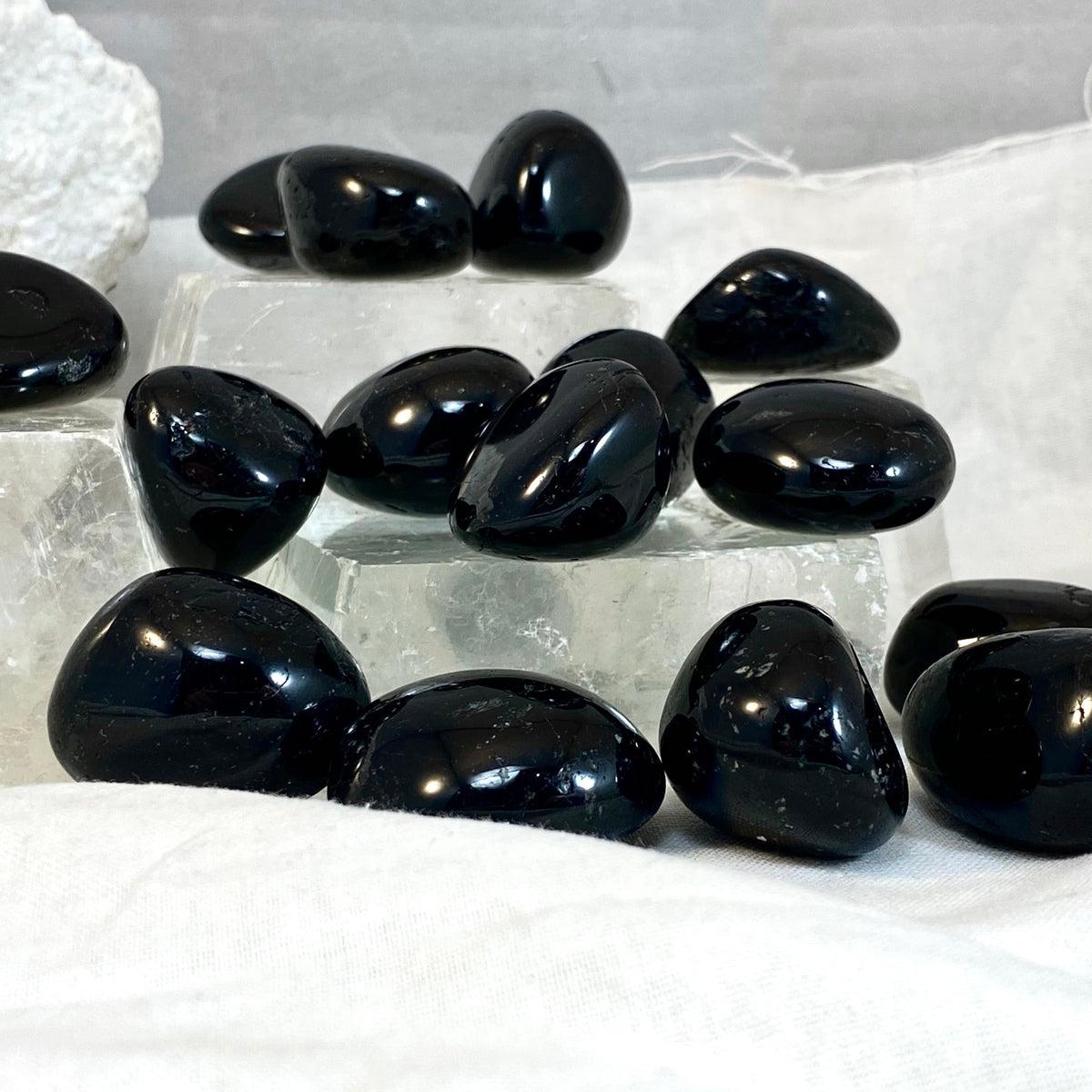 Black Tourmaline Tumbled Stones