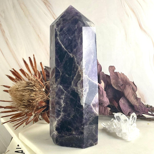 Chevron Amethyst Crystal Point 24.8cm