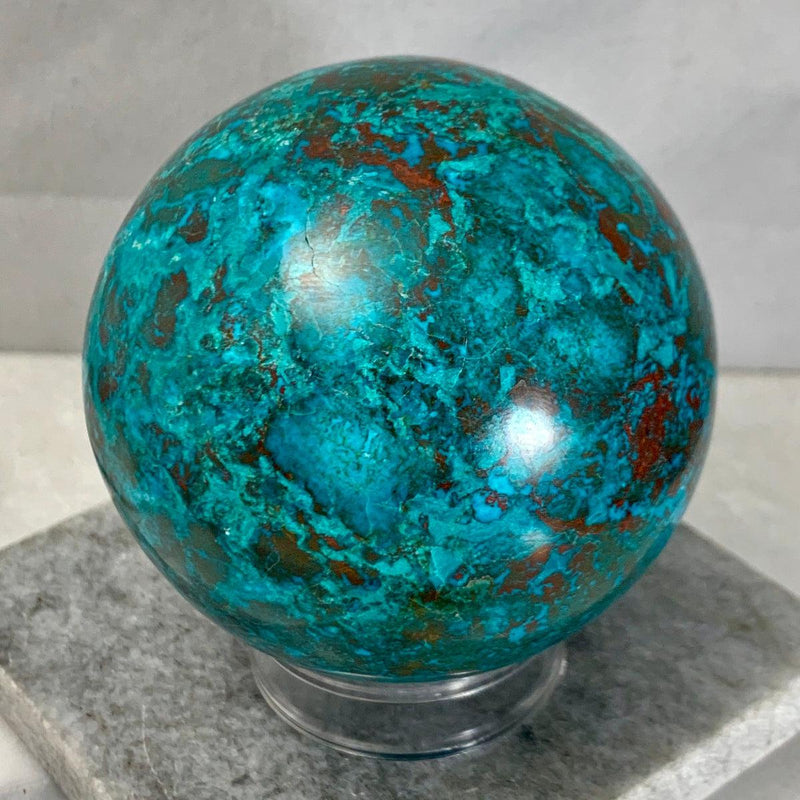 Blue And Green Crystal Sphere