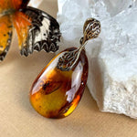 Fossilised Insect Amber Pendant