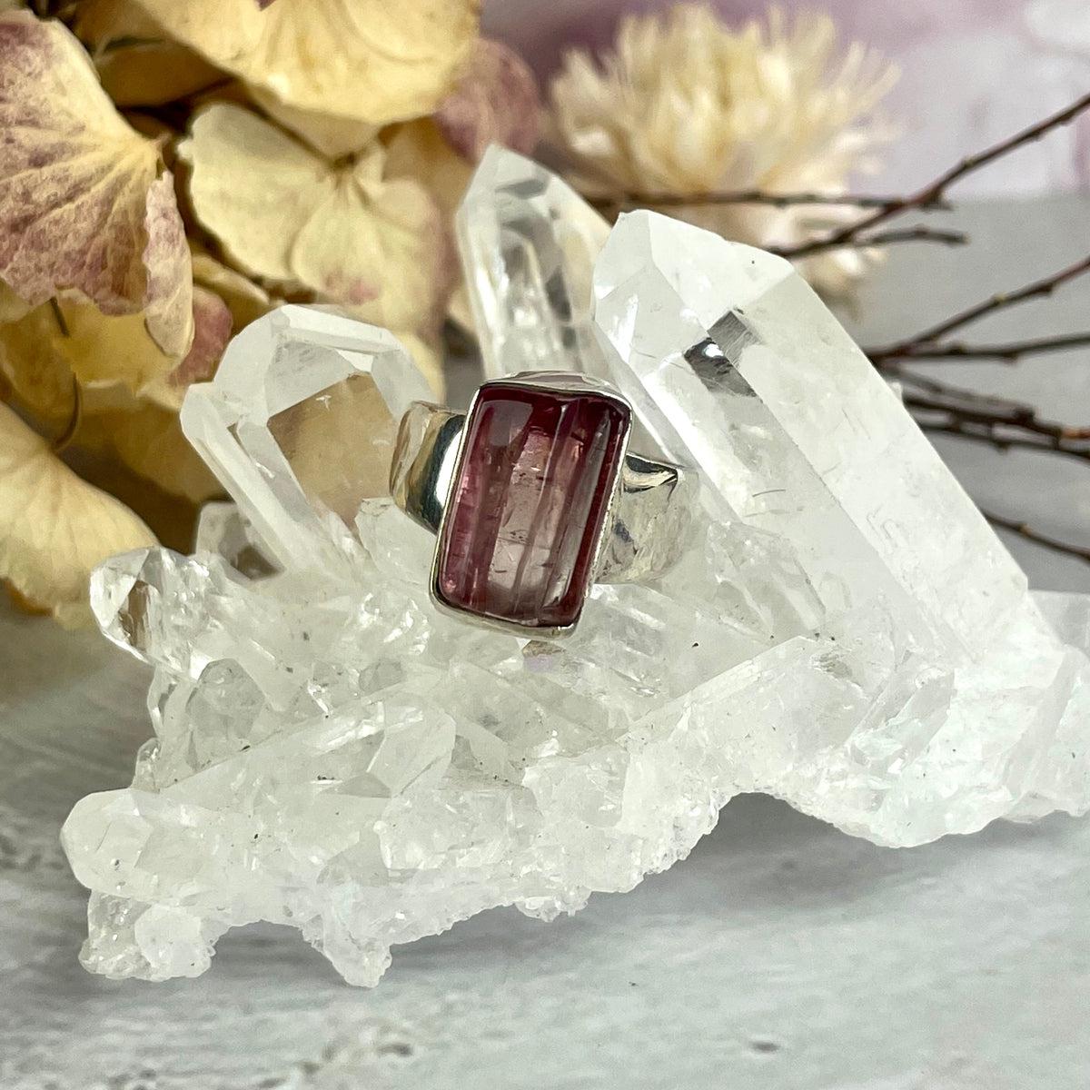 Pink Tourmaline Small Size Ring