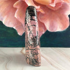 Pink And Black Veined Crystal