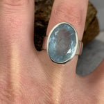 Light Blue Crystal Ring