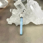 Aqua Aura Crystal Bar Pendant