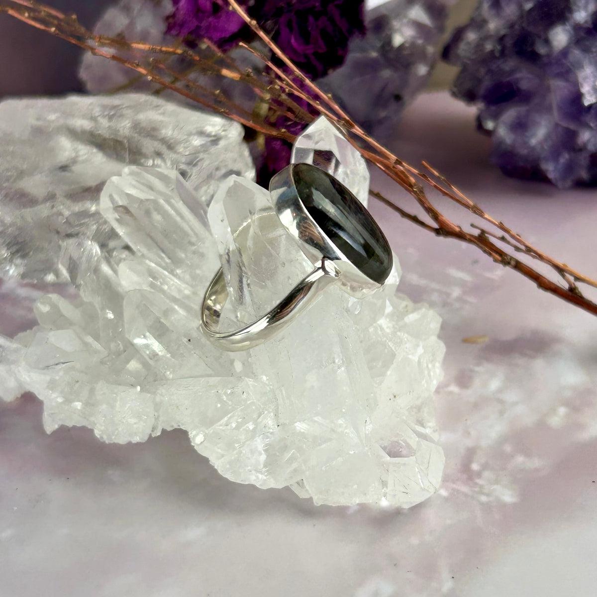 Women's Large Labradorite Ring