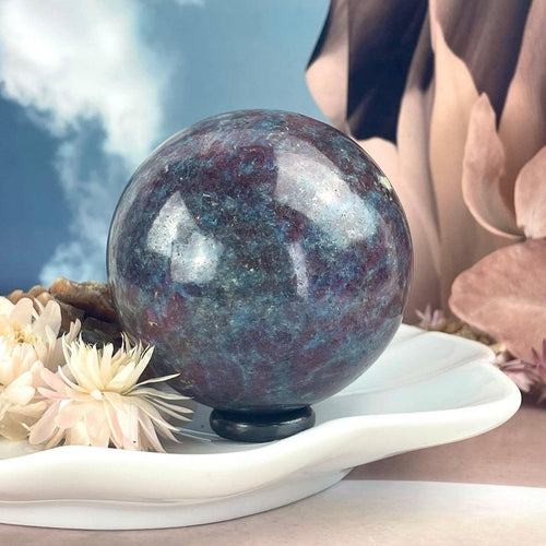 Ruby Kyanite Crystal Ball