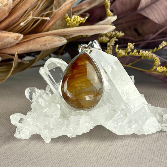 Lodolite Teardrop Pendant