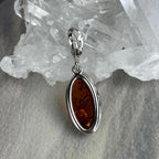 Amber In Sterling Silver