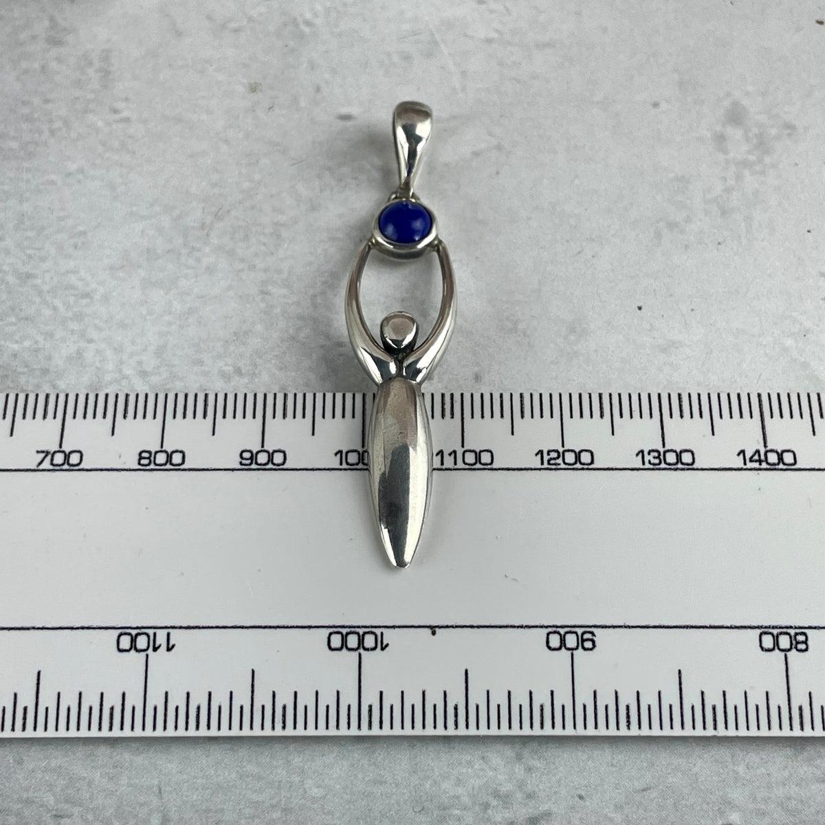 Blue Stone Female Icon Pendant