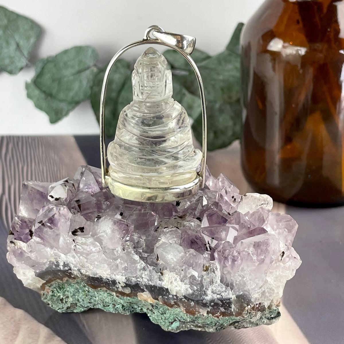Quartz Crystal Hand Carved Buddha