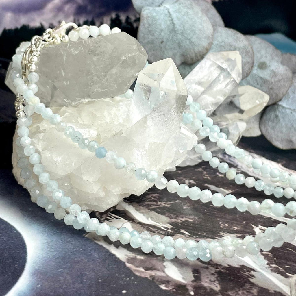 Aquamarine Faceted Beads