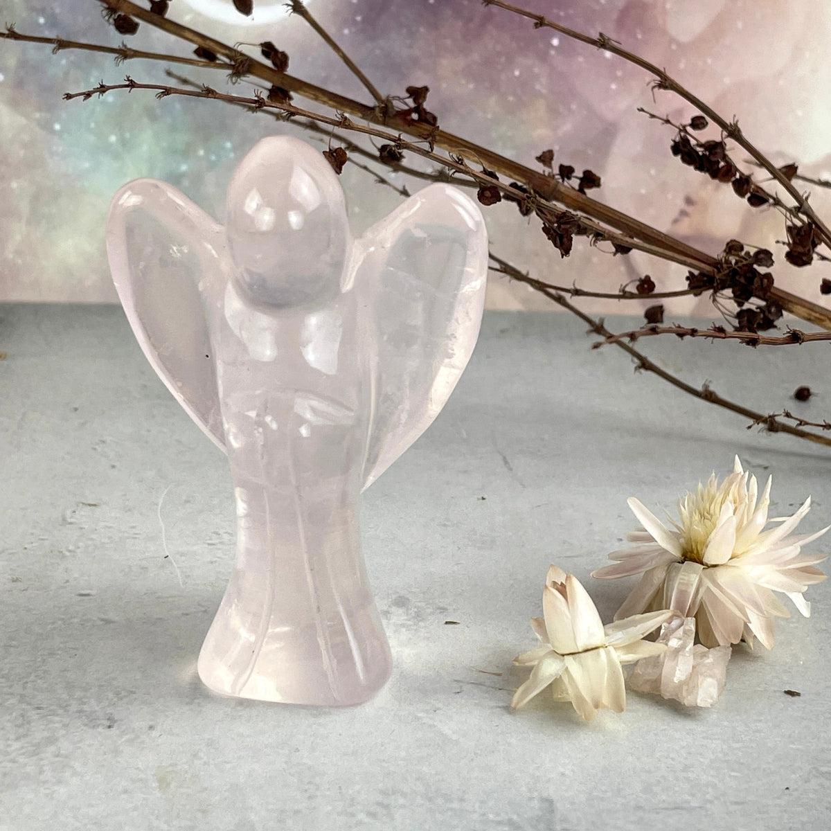 Rose Quartz Crystal Angel