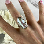 Pearl Baroque Adjustable Size Rings