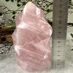 Rose Quartz Crystal Flames 12cm - 19cm