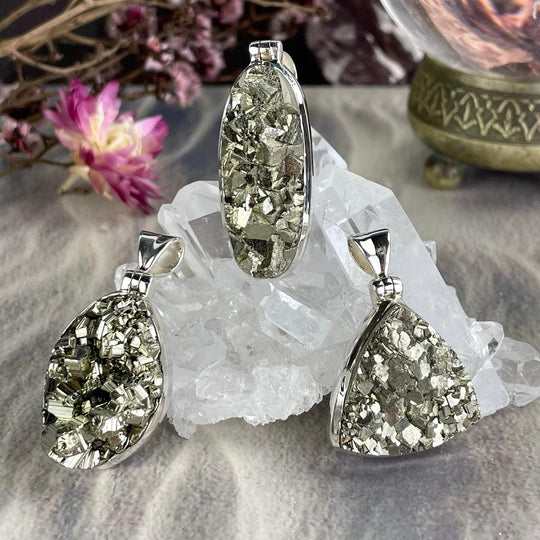 Pyrite Raw Assorted Shape Pendants