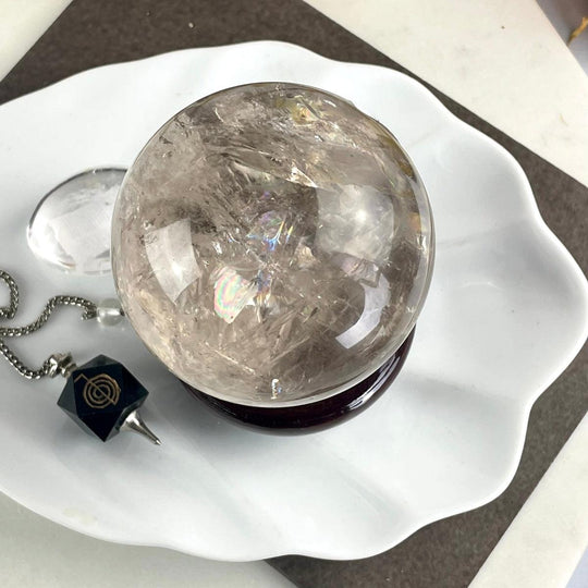 Smokey Quartz Crystal Ball 7cm
