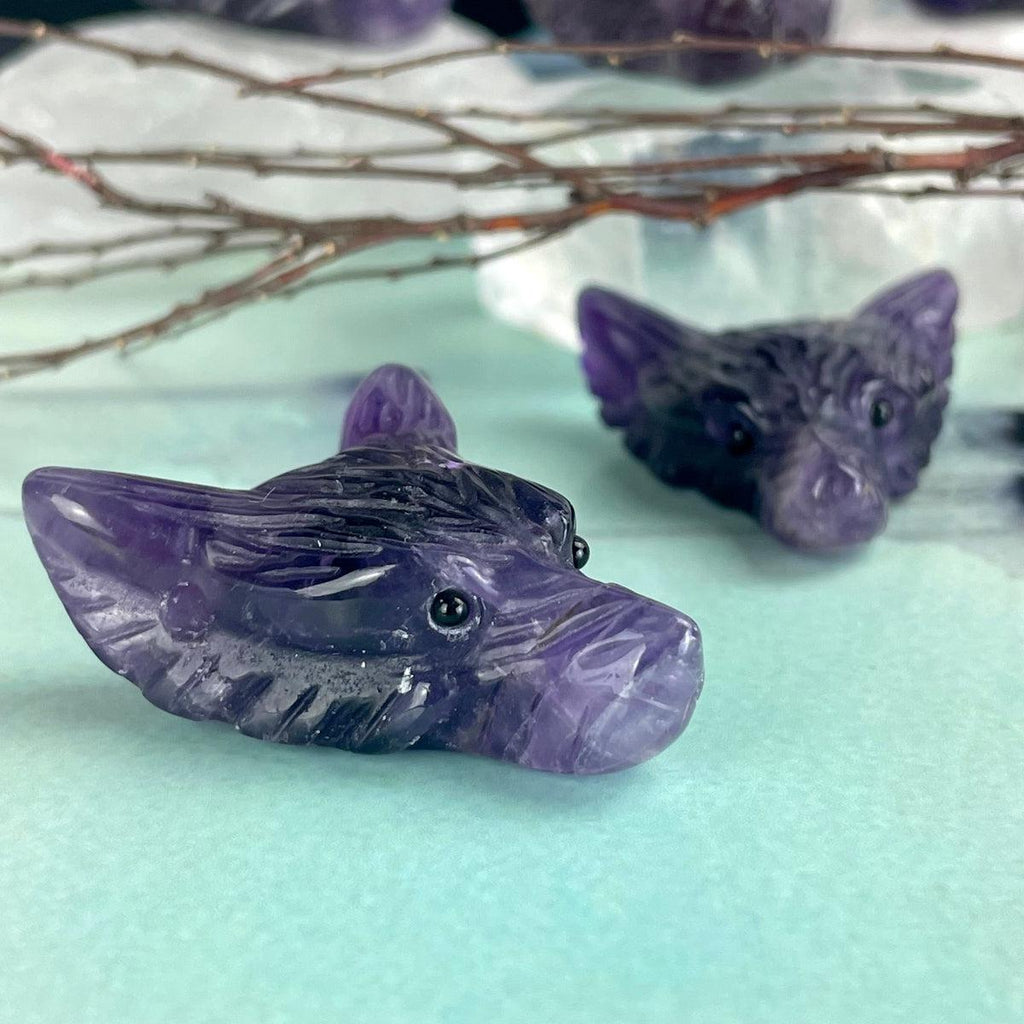Hand Carved Amethyst Crystal