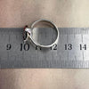 Average Band Size Garnet Ring