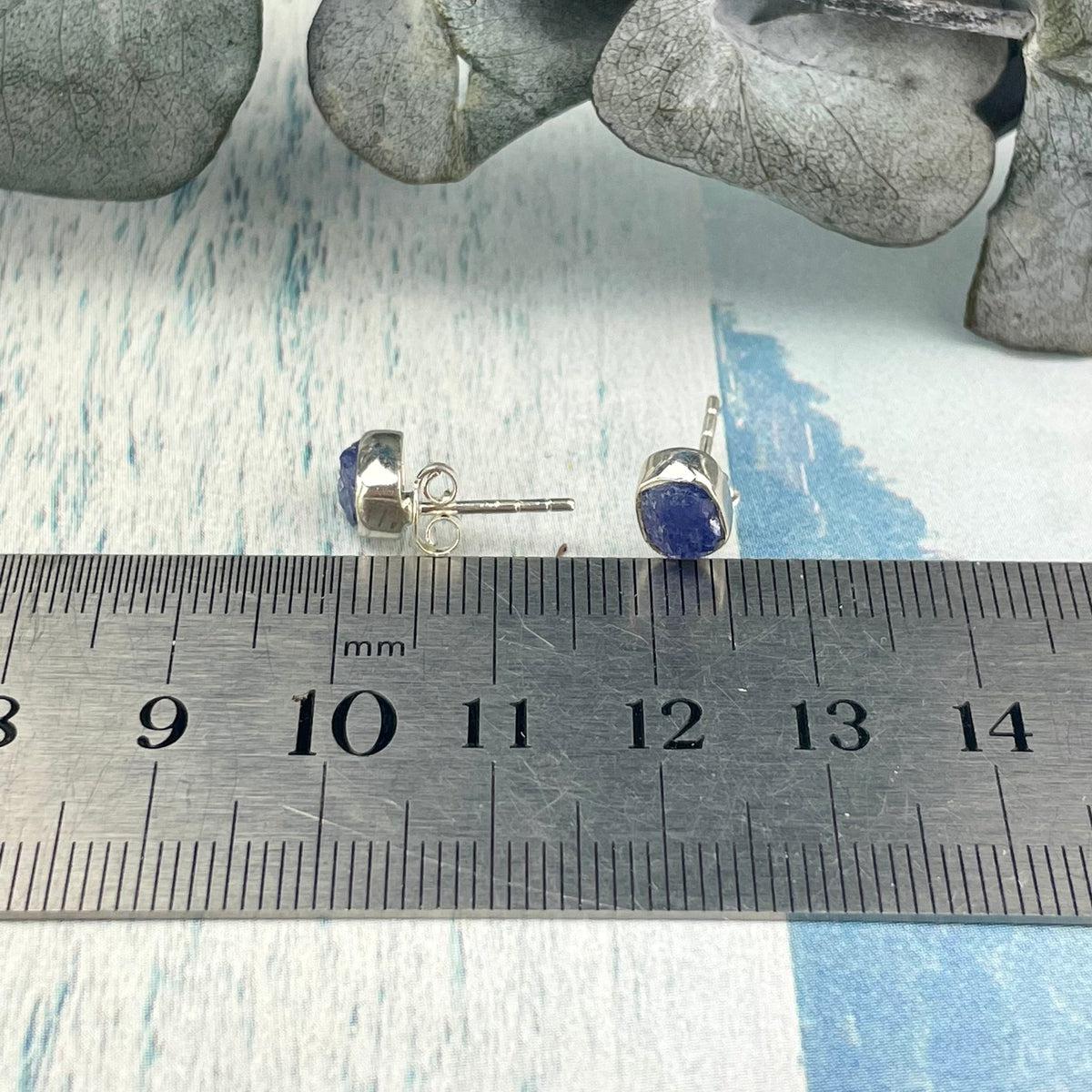 Tanzanite Sterling Silver Studs